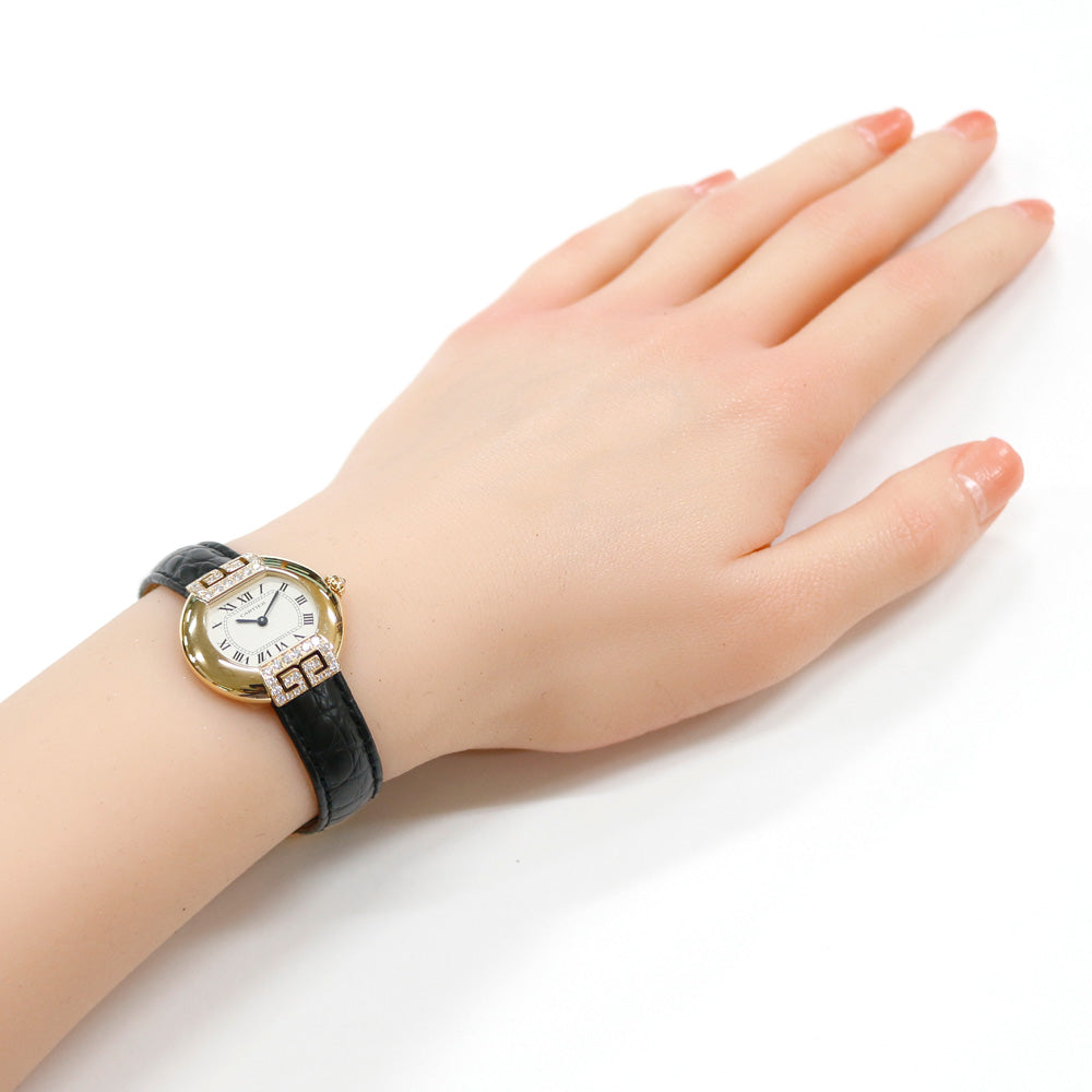 カルティエ Cartier 14K　GOLDPL　レディース　腕時計　K CARTIER カルティエ エリプスアールデコ 腕時計 18金 K18イエロー