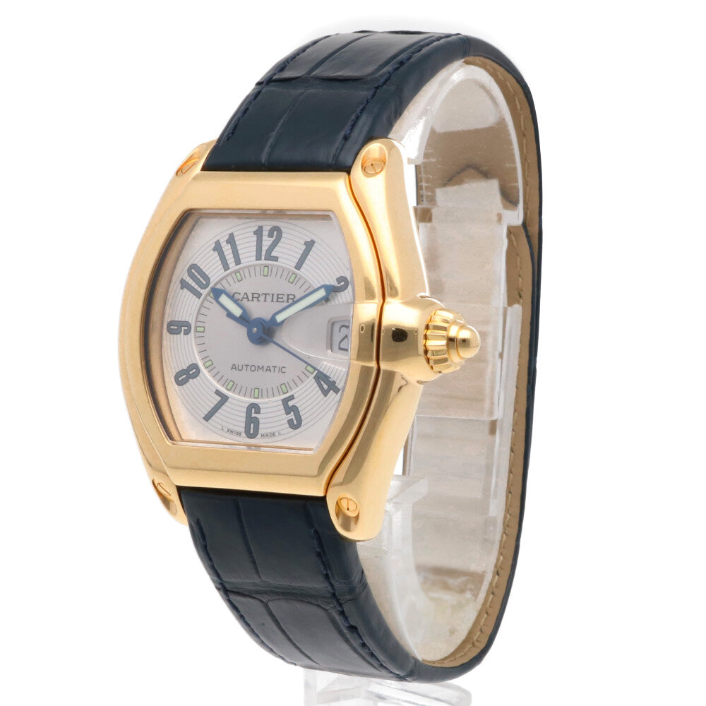 Cartier Roadster Watch, 18K Yellow Gold, 2524, Men's, Pre-Owned