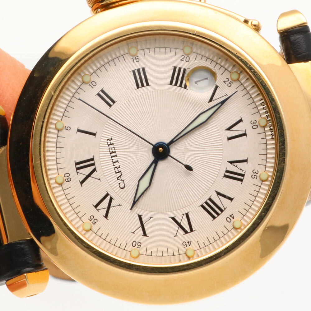 カルティエ パシャ 腕時計 18金 K18イエローゴールド 1991 自動巻き