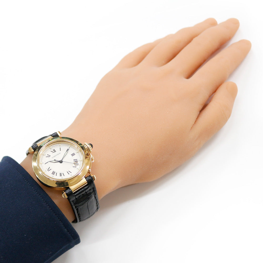 カルティエ パシャ 腕時計 18金 K18イエローゴールド 1991 自動巻き