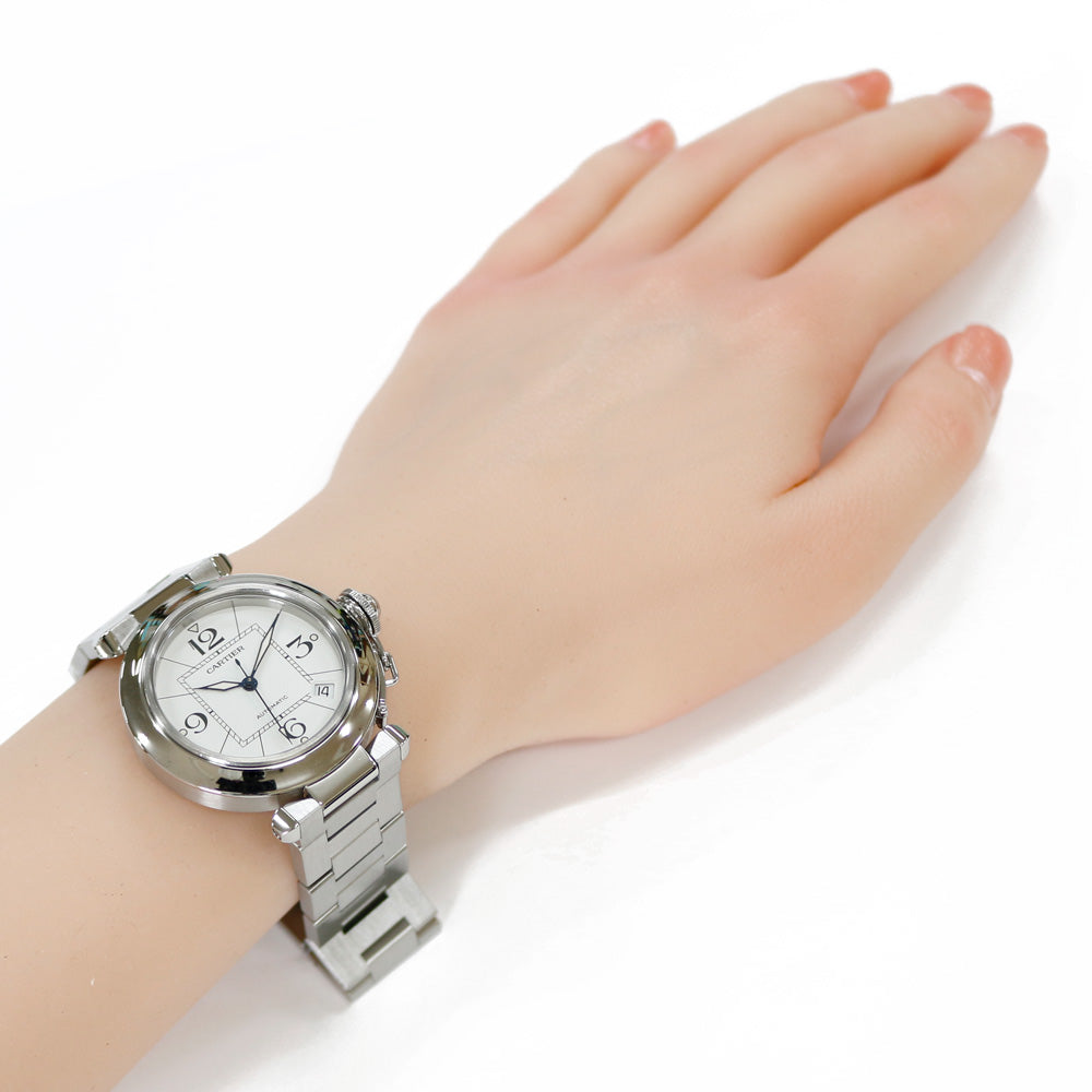 CARTIER カルティエ パシャC W31074M7 ベルト付き CARTIER カルティエ パシャC 腕時計 ステンレススチール W31074M7 自動