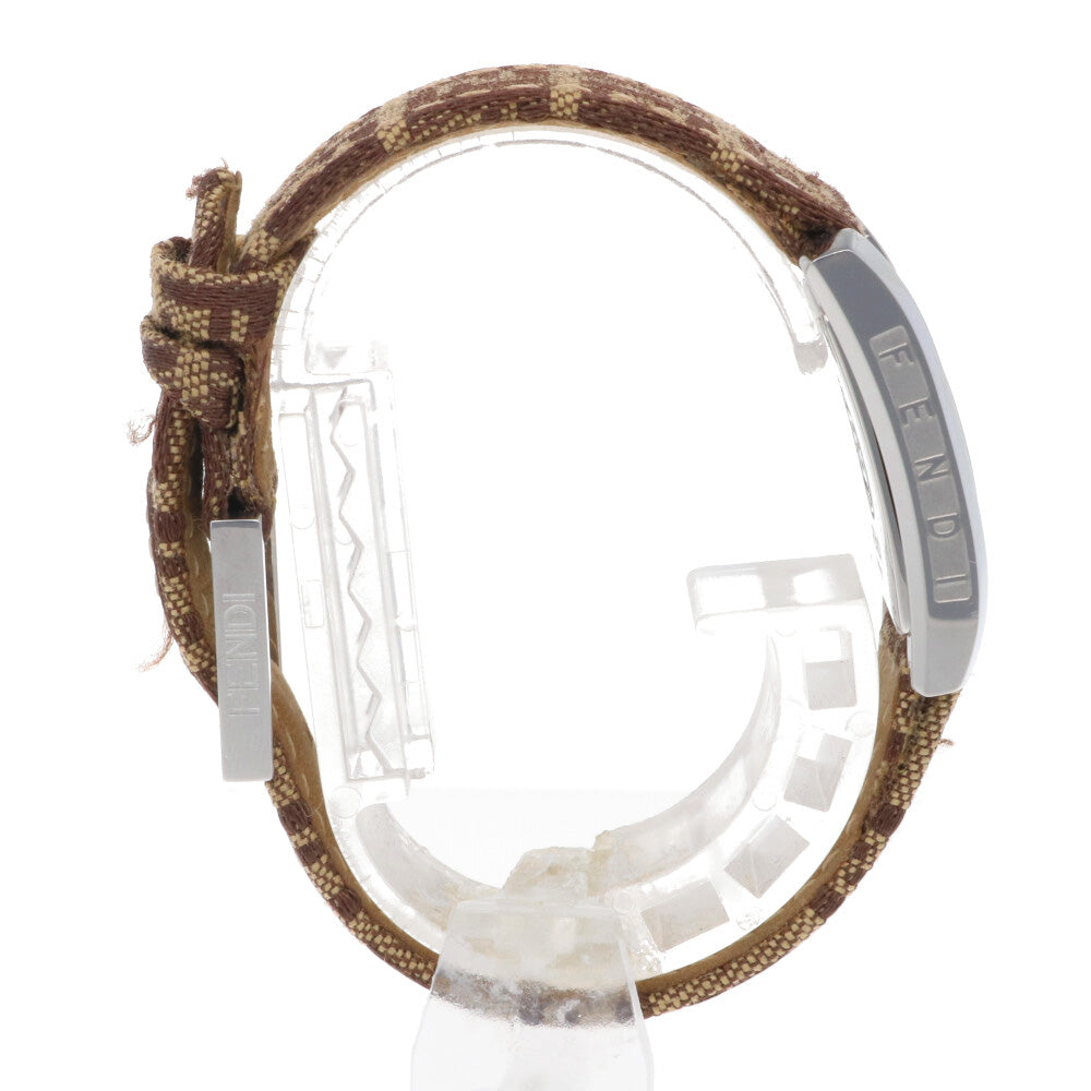 稼働品　FENDIフェンディ　7000L 12Pダイヤ　ズッカ　腕時計 FENDI フェンディ レディース腕時計 ズッカ キャンバス シルバー