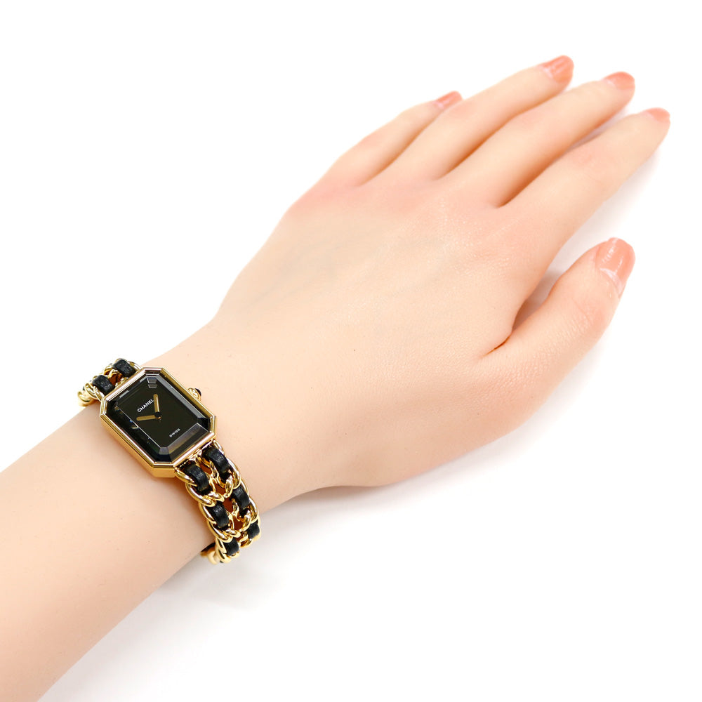 CHANEL シャネル プルミエール M 腕時計 GP H0001 クオーツ レディース