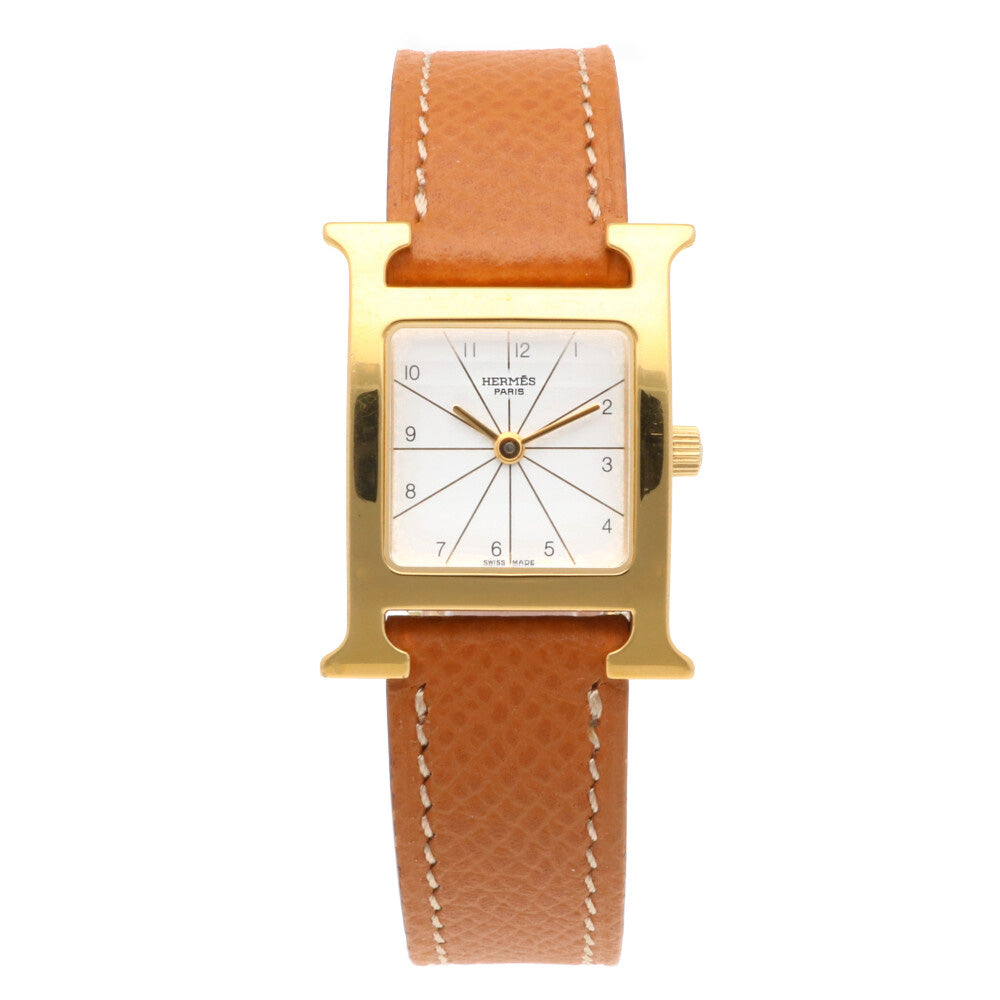 【難あり】HERMES ゴールド ブラック 時計 HHP 201　　ジャンク品 Hermes HERMES H Watch GP RS1.201 Ladies Used – 【公式】リサイクル
