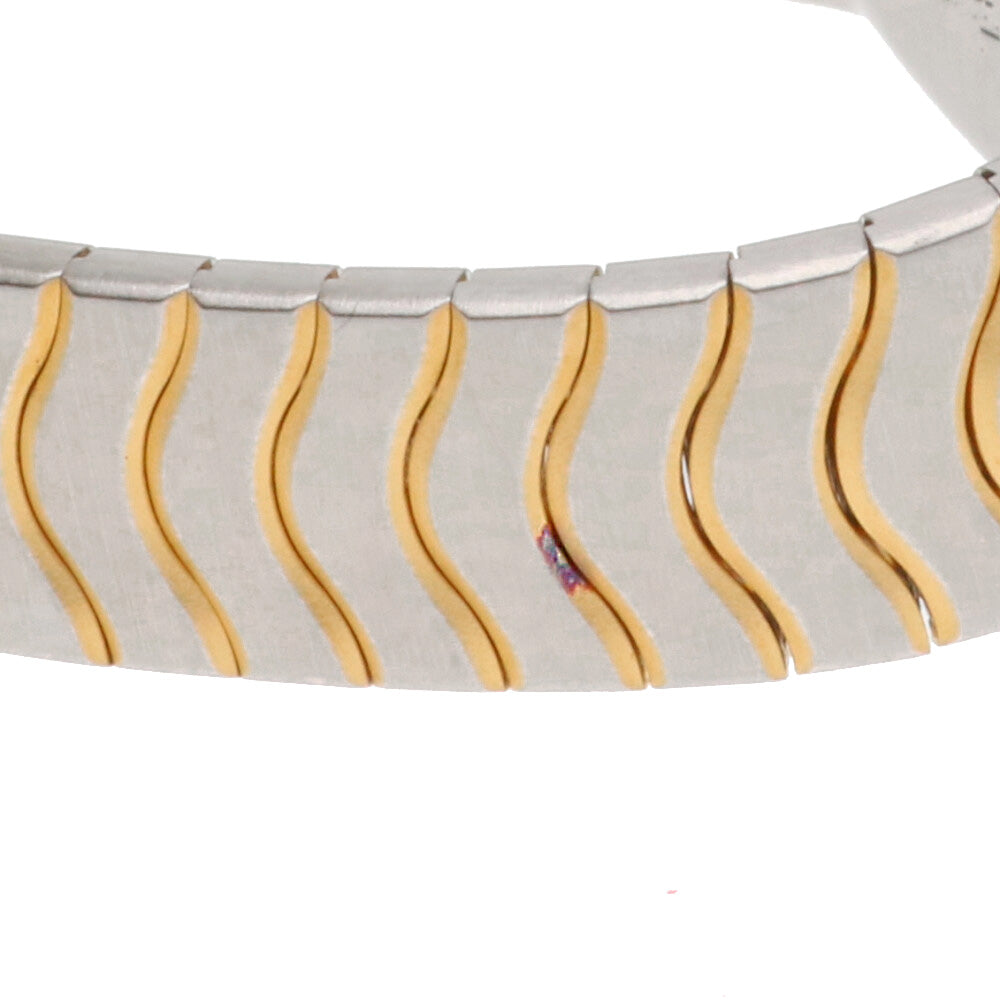 エベル スポーツウェーブ ウェーブ ゴールドスチール ホワイトダイヤル