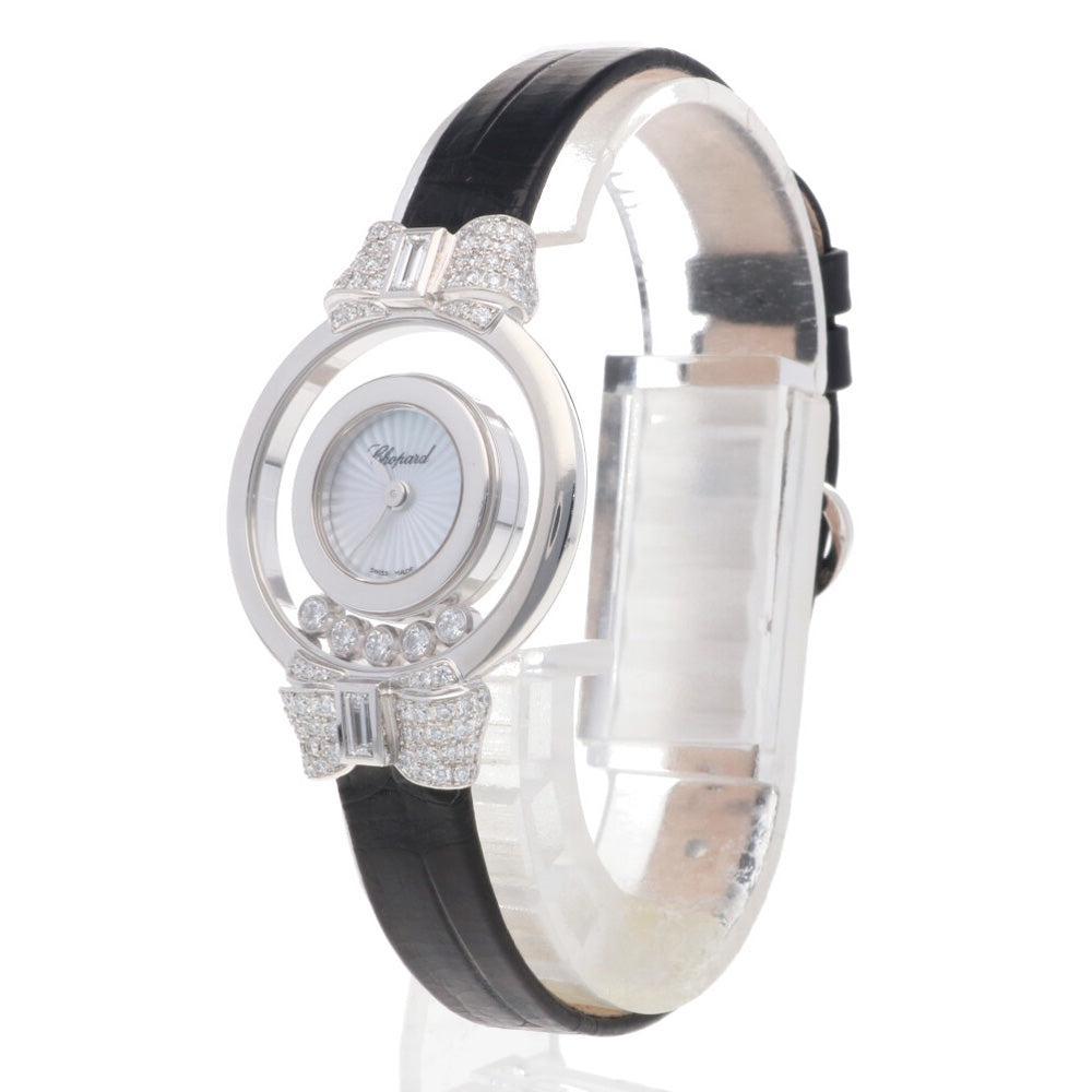 Chopard ショパール ハッピーダイヤモンド 腕時計 18金 K18ホワイト