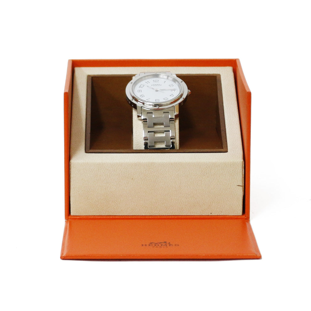 HERMES エルメス クリッパー 腕時計 ステンレススチール CL6.710