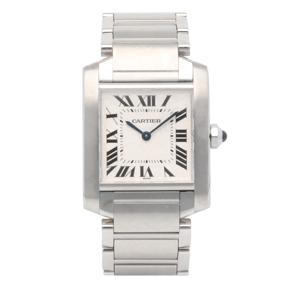 CARTIER カルティエ タンクフランセーズ MM 腕時計 ステンレススチール