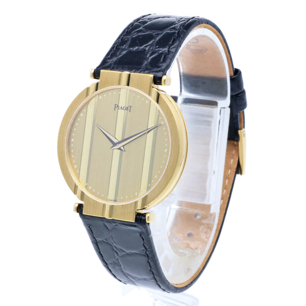 【非売品】Piaget ゴールドミラー 付属品あり PIAGET ピアジェ 腕時計 18金 K18イエローゴールド 7673 クオーツ