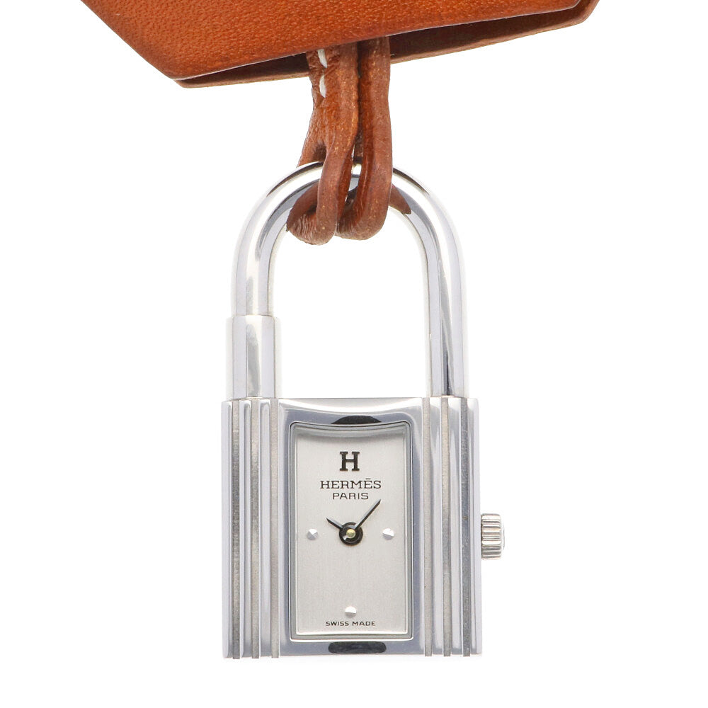 HERMES エルメス ケリークロシェット 懐中時計 ステンレススチール