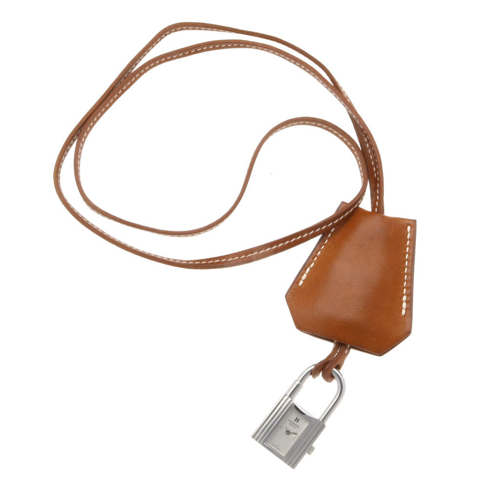 エルメス　クロシェット　時計　茶色 HERMES エルメス ケリークロシェット 懐中時計 ステンレススチール