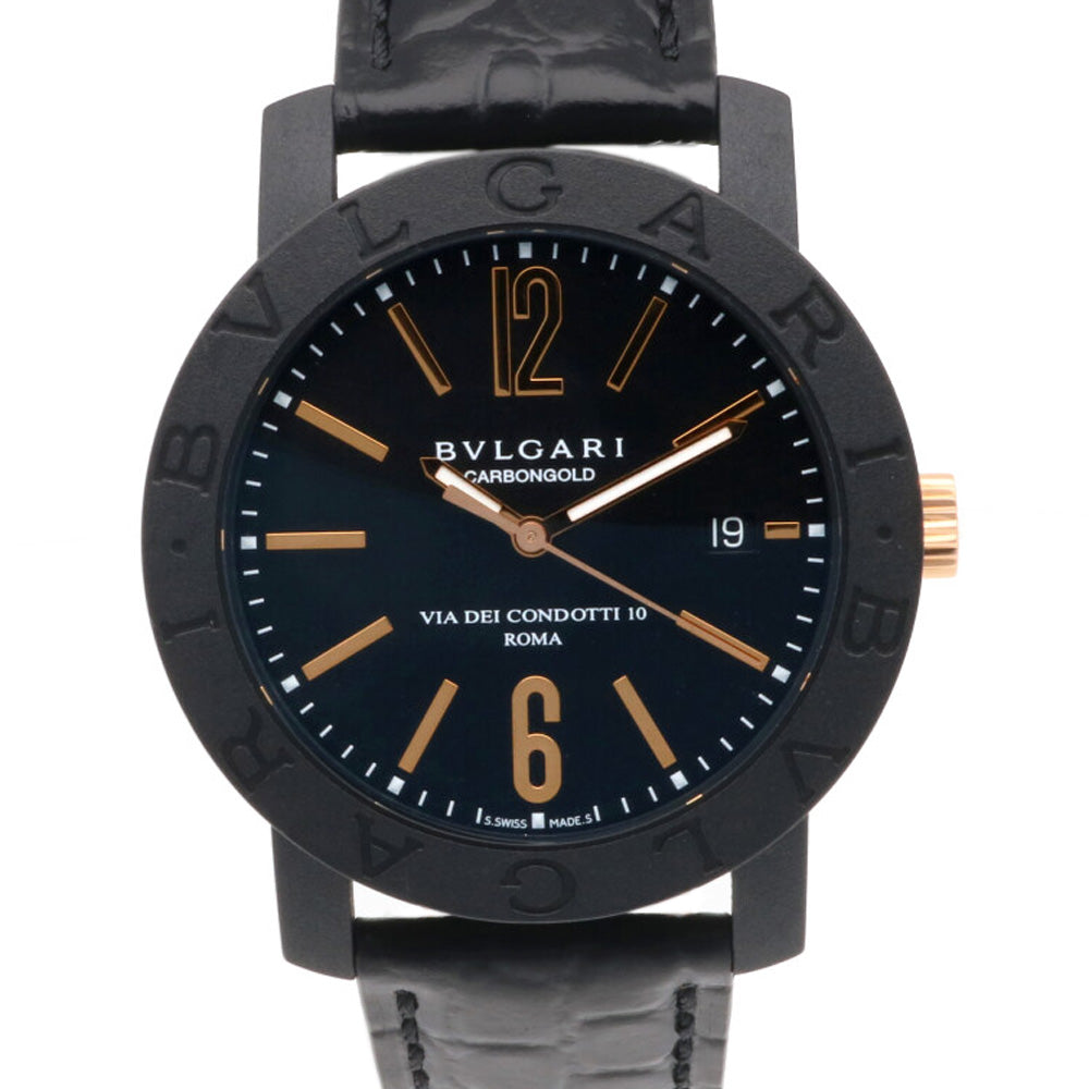 BVLGARI BVLGARI BVLGARI Carbon Gold Watch Carbon BB40CL Men's Used