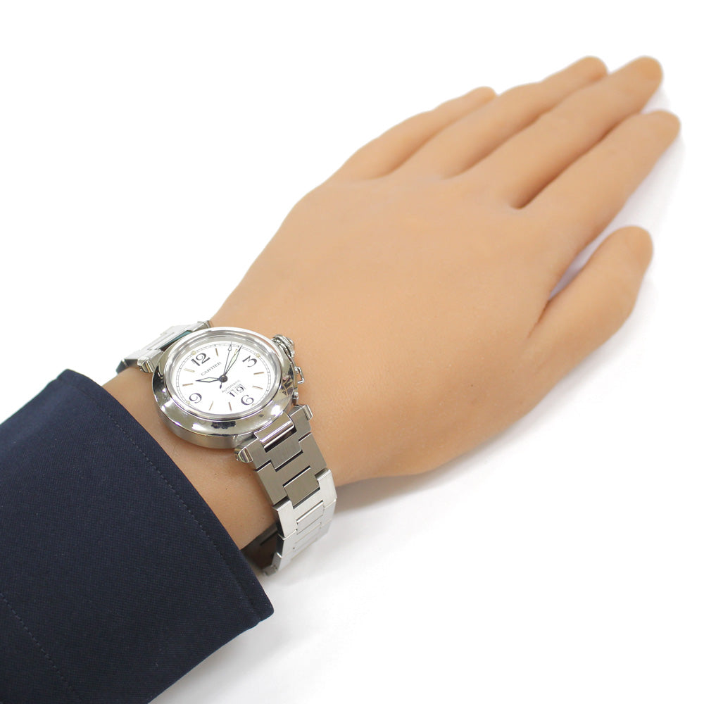 Cartier カルティエ　パシャ　C 自動巻き時計 シルバー CARTIER カルティエ パシャC 腕時計 ステンレススチール 自動巻き