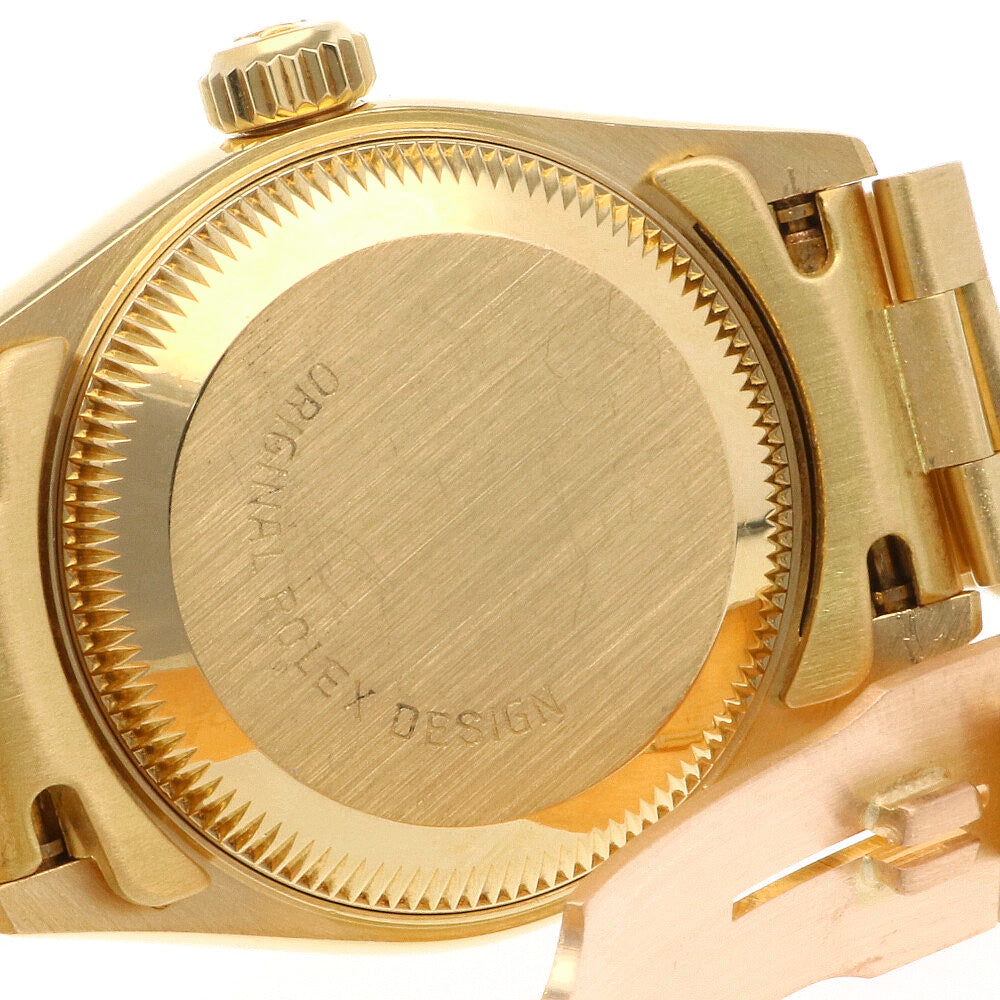 アクセサリー K18 Rolex Lady Datejust 18KY Gold Watch Baby Blue Diamond Dial & Bezel