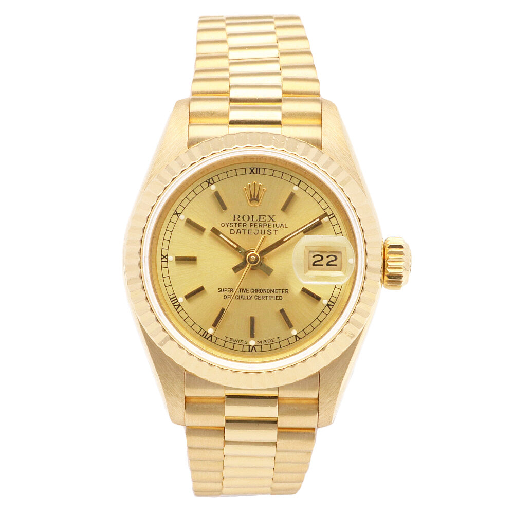 ロレックス　18k イエローゴールド　デイトジャスト　2コマ 楽天市場】ロレックス デイトジャスト 腕時計 時計 18金 K18