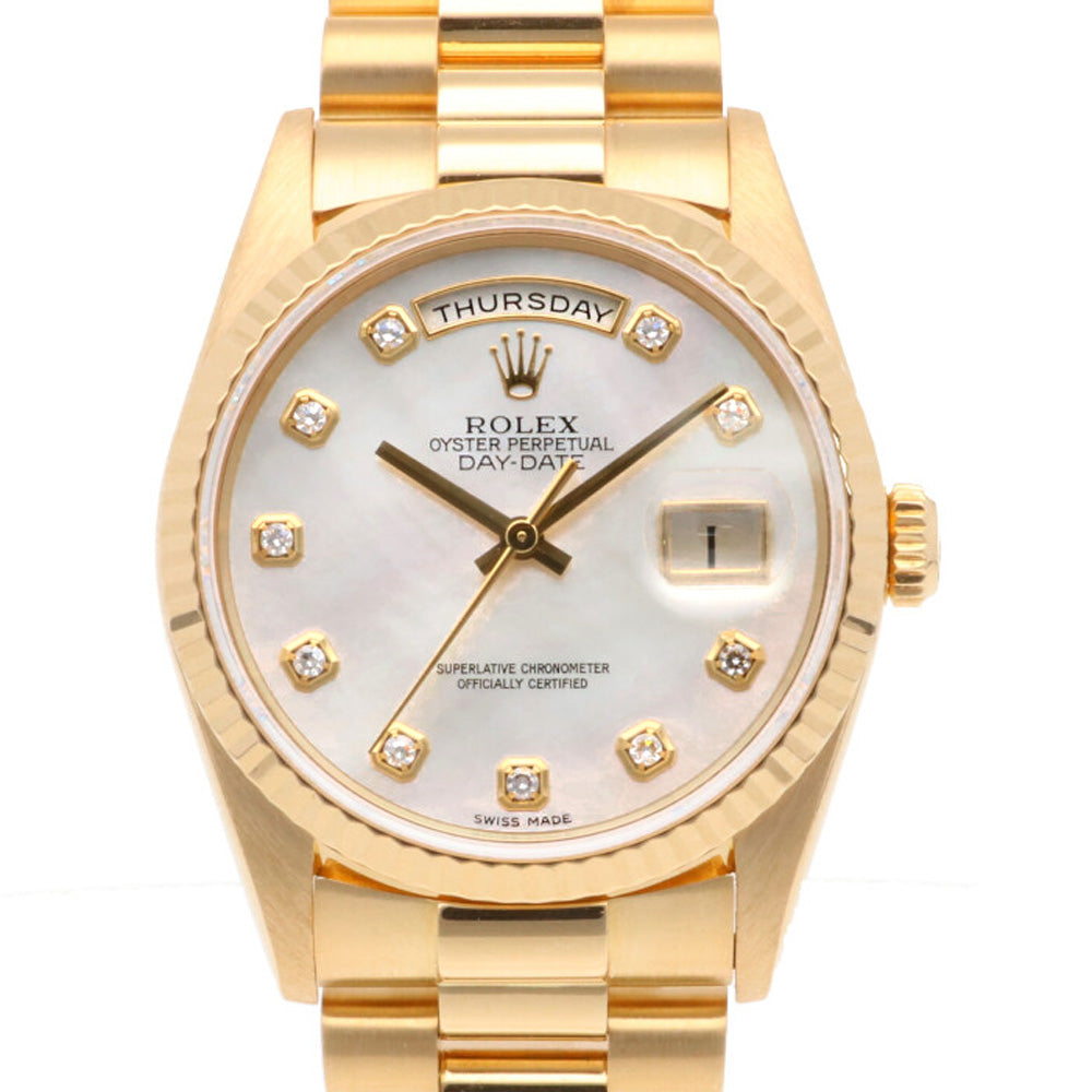 Rolex ROLEX Day-Date Oyster Perpetual Watch 18K Yellow Gold