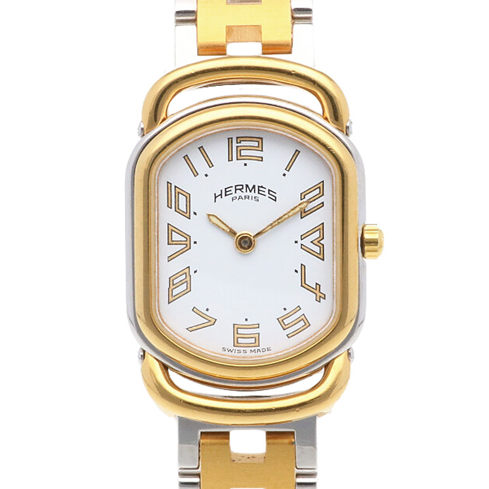 HERMES エルメス ラリー 腕時計 ステンレススチール クオーツ