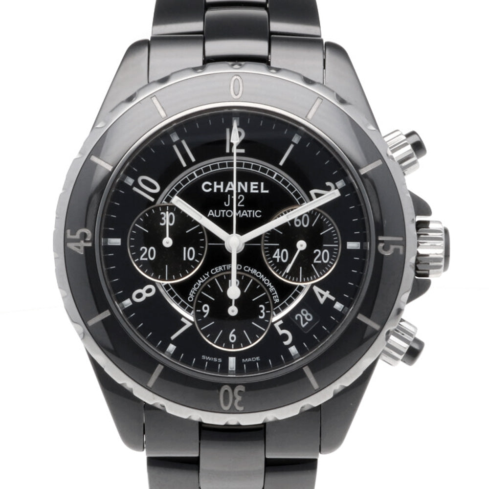 シャネル CHANEL J12 クロノグラフ 腕時計 セラミック H0940 メンズ