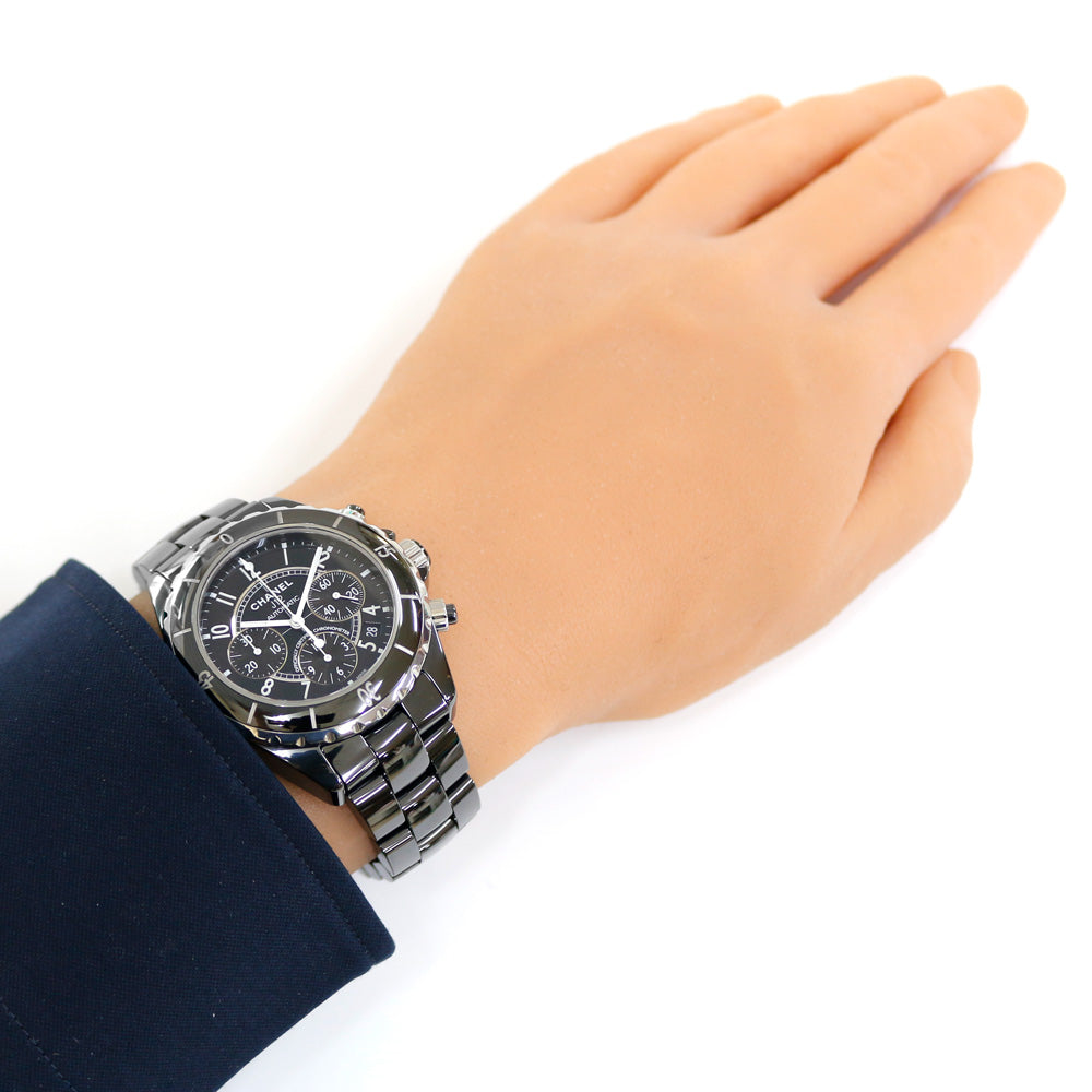 シャネル CHANEL J12 クロノグラフ 腕時計 セラミック H0940 メンズ