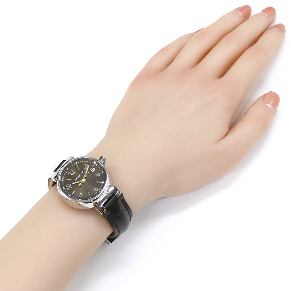 ルイヴィトン LOUIS VUITTON タンブール 腕時計 ステンレススチール