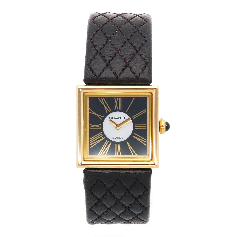 シャネル CHANEL マドモアゼル 腕時計 時計 18金 K18イエロー