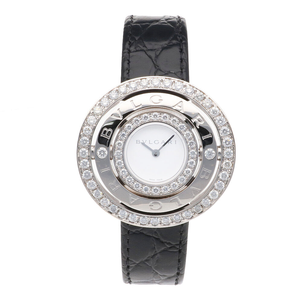 ブルガリ アショーマ SM 腕時計 時計 18金 K18ホワイトゴールド AAW36G クオーツ レディース 1年保証 BVLGARI 中古 ブルガリ BVLGARI（ブルガリ） アショーマ SM 腕時計 18金 K18ホワイトゴールド