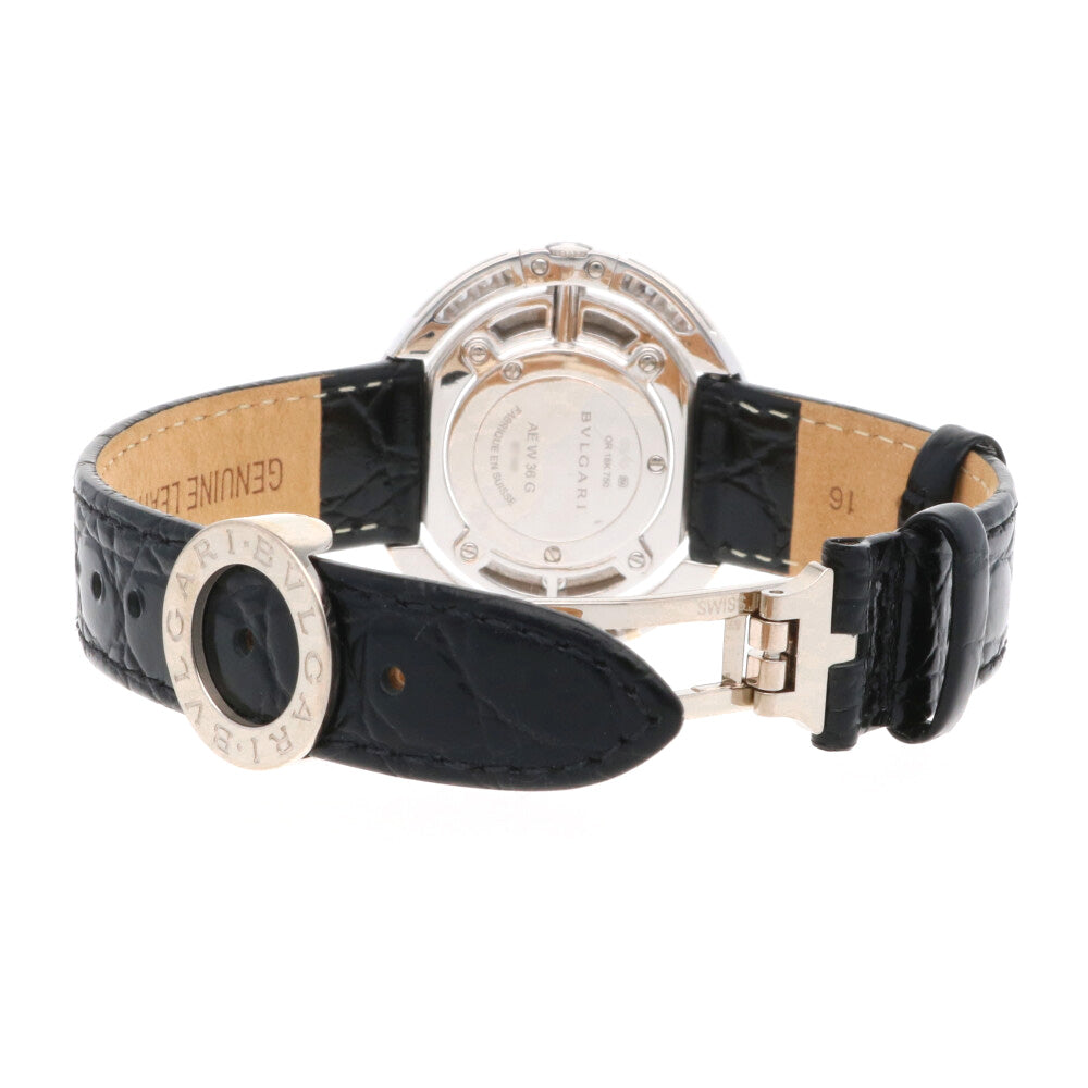 BVLGARI Astrale Cerchi Watch 18K White Gold AEW36G Ladies Used [1