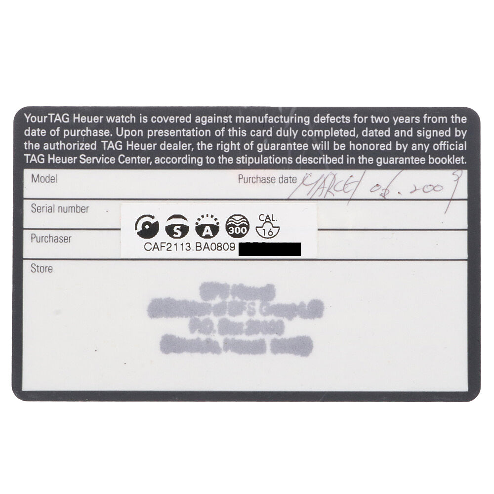 Heuer Formula Tag Heuer Watches Costco Warranty Tag Heuer Serial