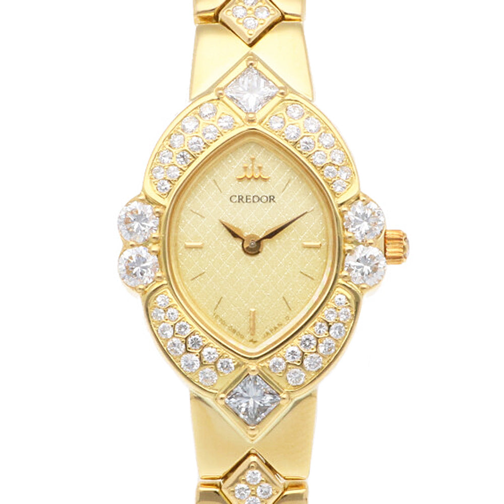 CREDOR SEIKO Credor Seiko Watch 18K Yellow Gold 1E70-5A70 Quartz