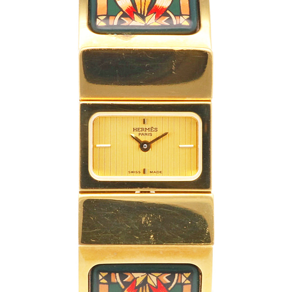 エルメス ロケ 腕時計 GP L01.201 レディース 1年保証 HERMES 【中古