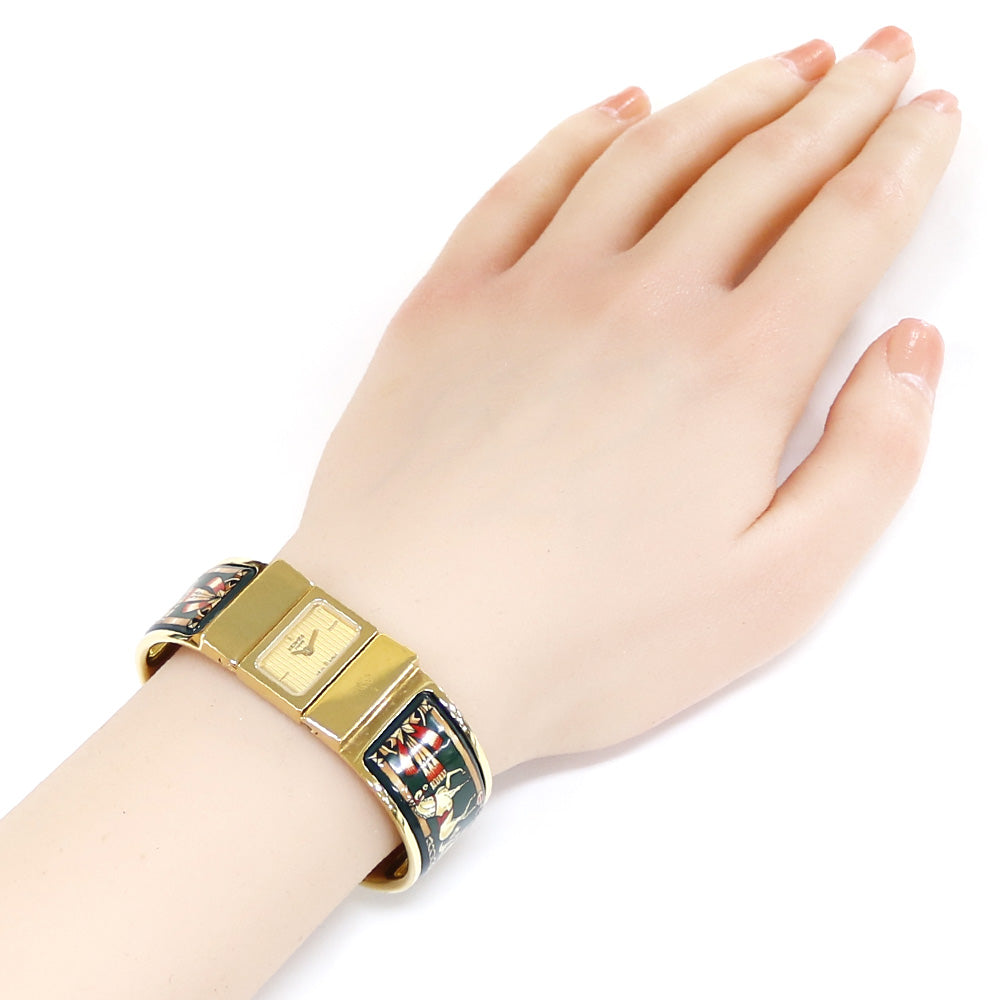 エルメス ロケ 腕時計 GP L01.201 レディース 1年保証 HERMES 【中古