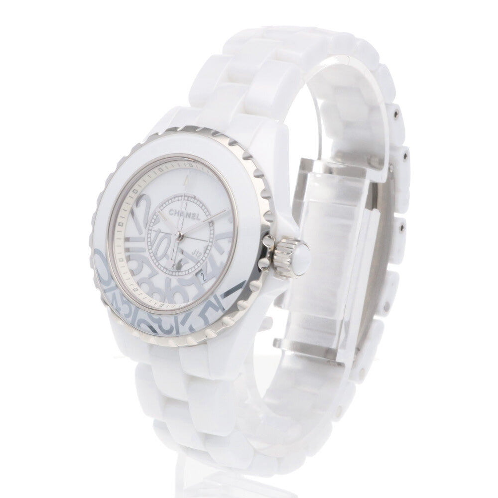 シャネル J12 グラフィティ 腕時計 時計 シャネル ホワイトセラミック