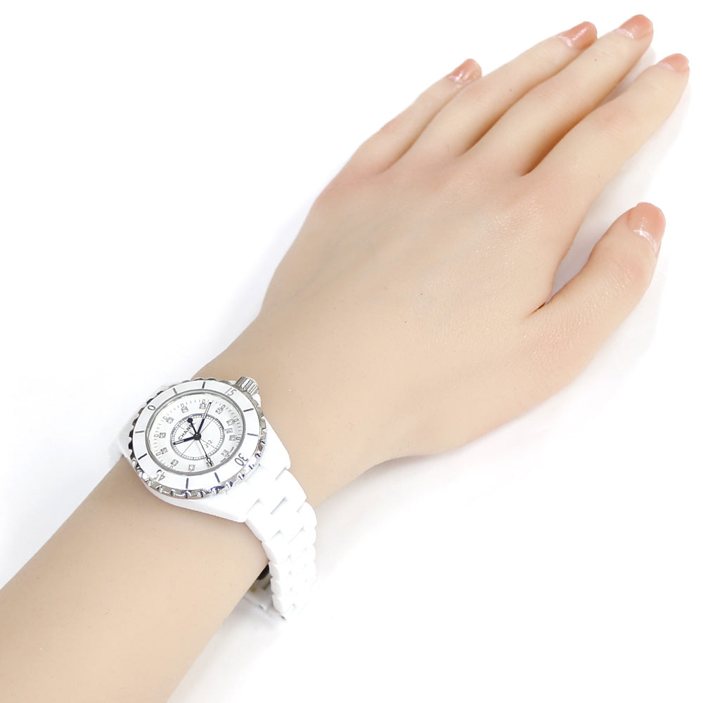 CHANEL シャネル J12 腕時計 ホワイトセラミック H1628 クオーツ  