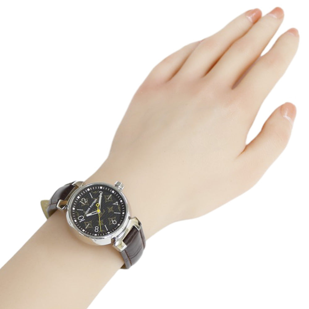 LOUIS VUITTON Tambour MM Watch Stainless Steel QA071Z Quartz