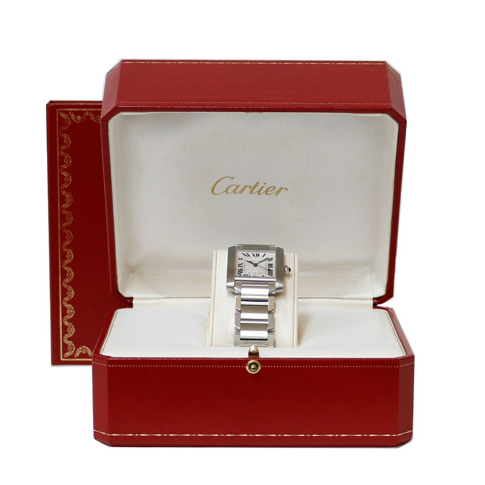 CARTIER カルティエ タンクフランセーズ LM 腕時計 ステンレススチール