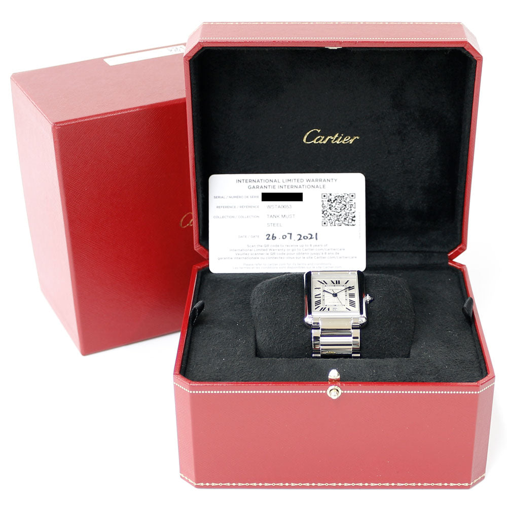 CARTIER カルティエ タンクマスト 腕時計 ステンレススチール