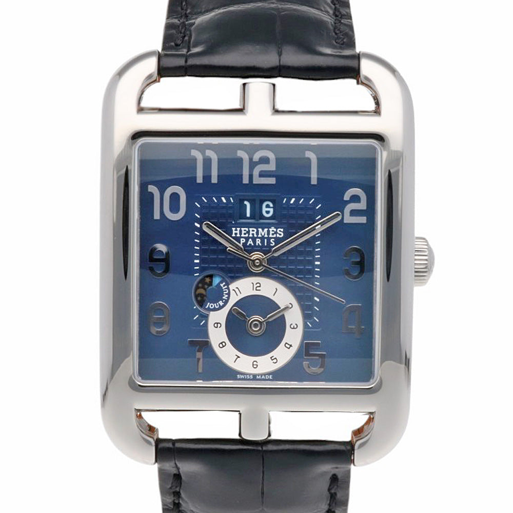 HERMES エルメス ケープコッド GMT 腕時計 ステンレススチール CD6.910