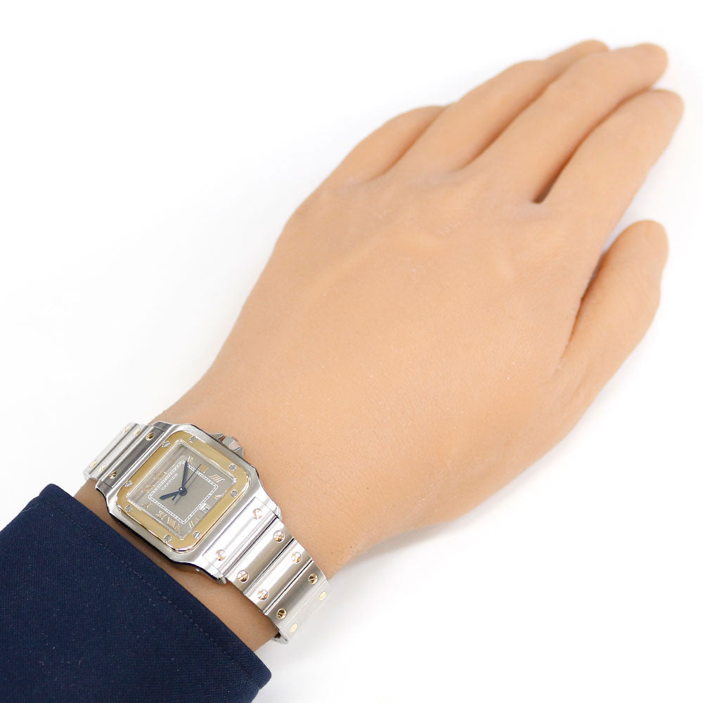 CARTIER カルティエ サントスガルベ LM 腕時計 ステンレススチール