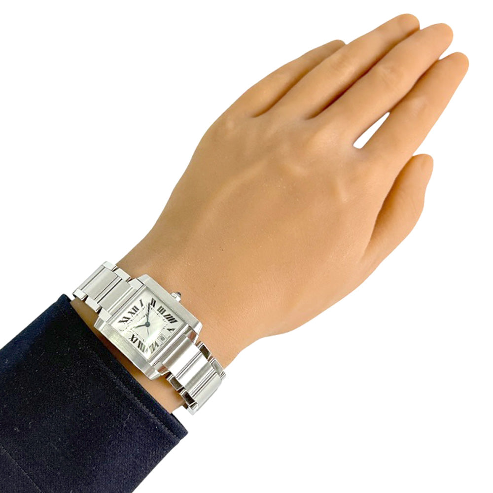 CARTIER カルティエ タンクフランセーズ LM 腕時計 ステンレススチール