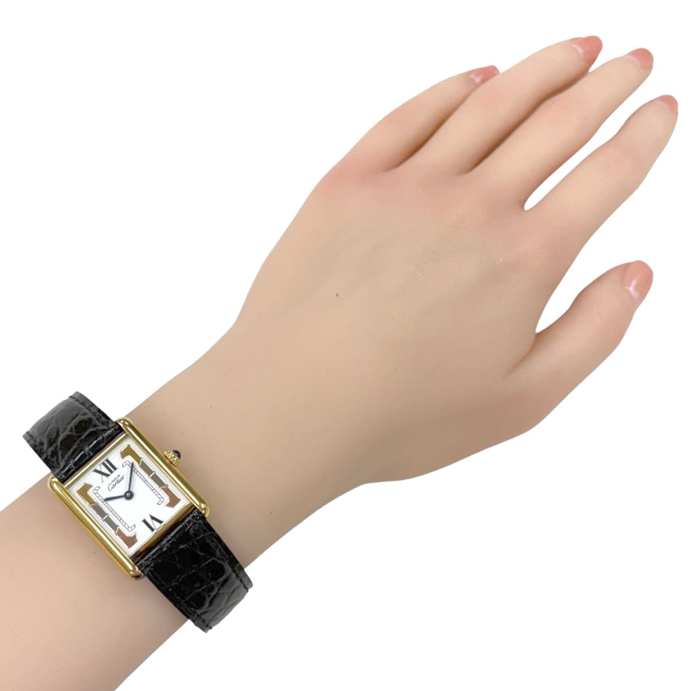 CARTIER カルティエ マストタンク 腕時計 シルバー925 クオーツ