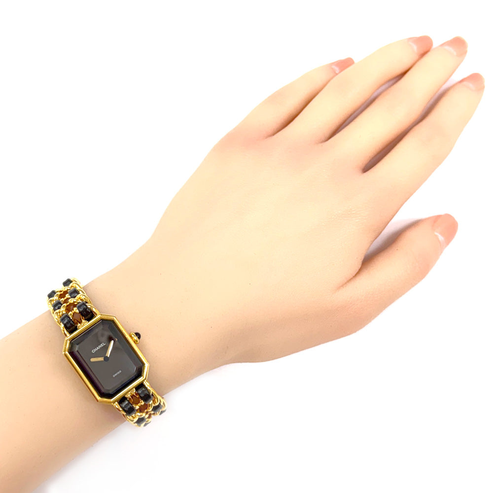 CHANEL シャネル プルミエール M 腕時計 GP H0001 クオーツ レディース