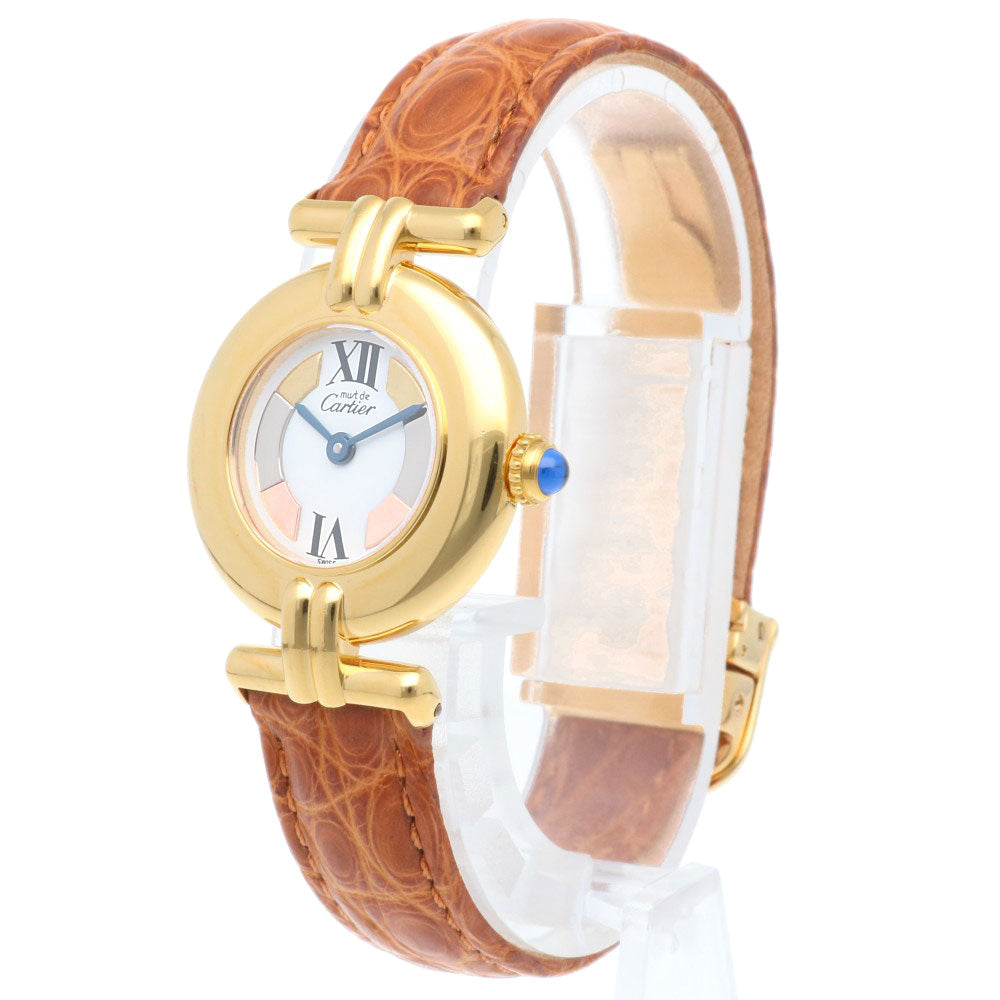 Cartier カルティエ レディース腕時計 クオーツ 不動品 CARTIER カルティエ マストコリゼ 腕時計 GP 1902 クオーツ レディース