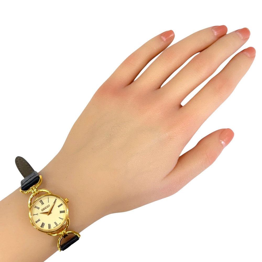 GUCCI Gucci watch GP 6000.2.L quartz ladies 1 year warranty used