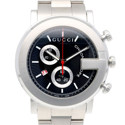 グッチ Gクロノ 腕時計 時計 ステンレススチール 101M クオーツ 磨き直し済 メンズ 1年保証 GUCCI  中古 GUCCI グッチ Gクロノ 腕時計 ステンレススチール 101M クオーツ 磨き