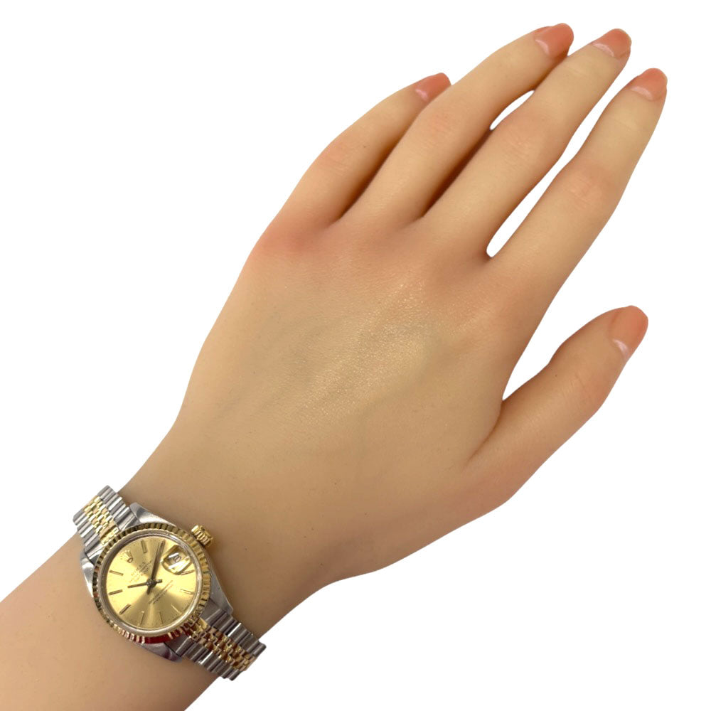 極美品✨ ROLEX ロレックス　デイトジャスト 4コマ　ゴールド　シルバー ROLEX ロレックス デイトジャスト オイスターパーペチュアル 腕時計