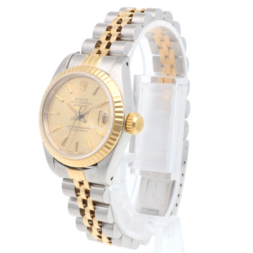 極美品✨ ROLEX ロレックス　デイトジャスト 4コマ　ゴールド　シルバー ROLEX ロレックス デイトジャスト オイスターパーペチュアル 腕時計