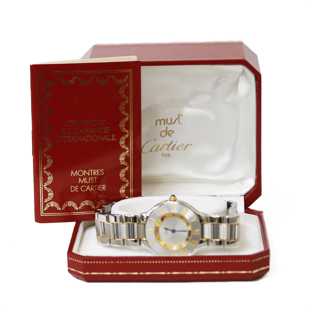 カルティエ CARTIER マスト21 ヴァンティアン 腕時計 ステンレス