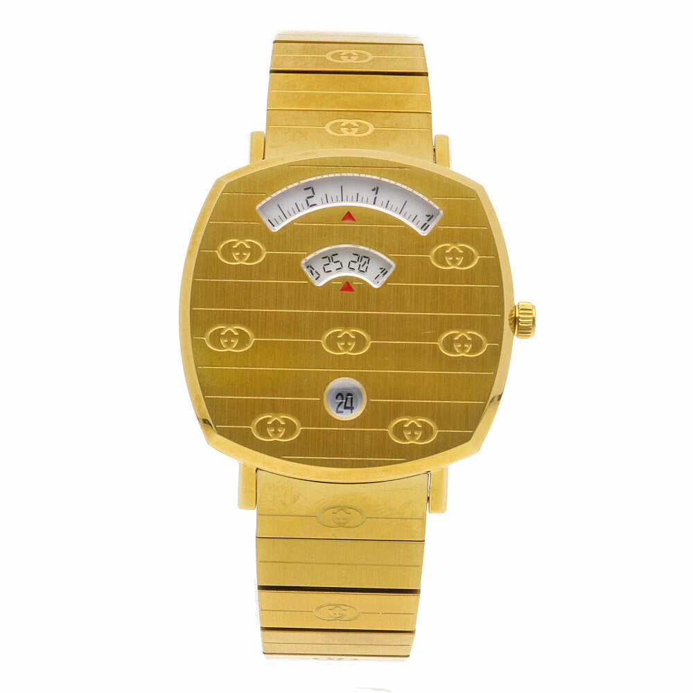 箱有り　GUCCI グッチ 腕時計 157.4 ゴールド 未使用級　グリップ　金 箱有り GUCCI グッチ 腕時計 157.4 ゴールド 未使用級 グリップ 金