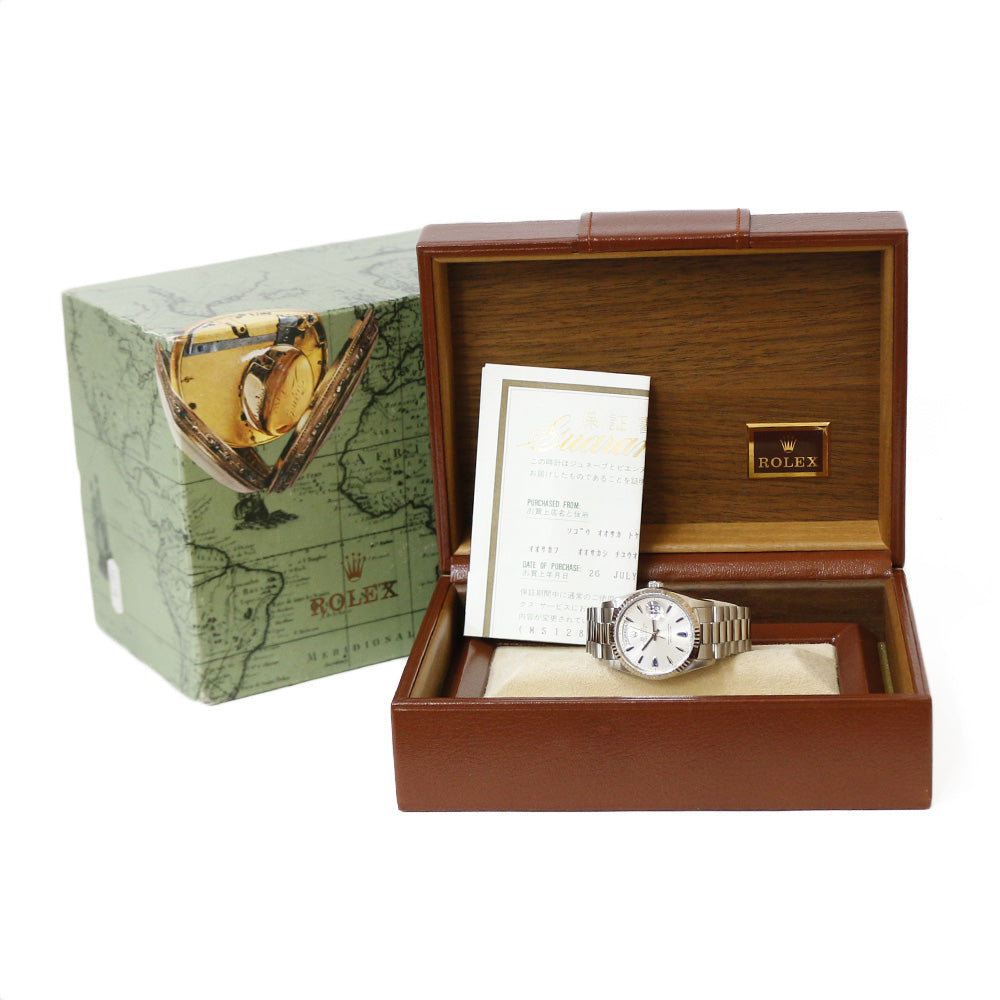 ロレックス デイデイト 腕時計 18金 K18 ホワイトゴールド 18239 自動