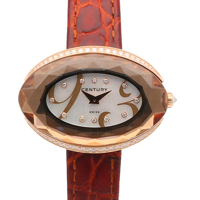 CENTURY センチュリー タイムジェム 腕時計 18金 K18ピンクゴールド クオーツ レディース 1年保証 中古